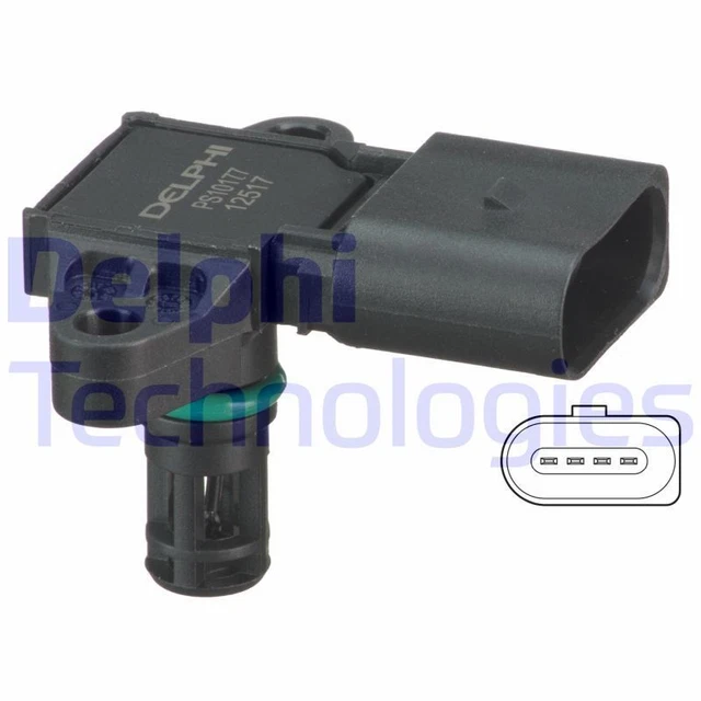 Delphi Sensore Pressione Aspirazione PS10160 - Ricambio Originale Per Audi E VW - 2