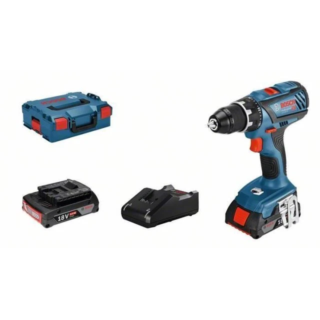Perceuse visseuse sans fil BOSCH PROFESSIONAL - GSR 18V-28 + 2 batteries 2.0Ah d