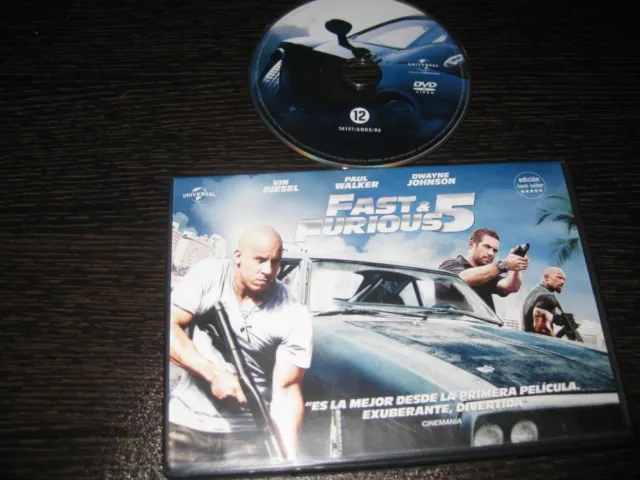 Fast & Furious 5 DVD Vin Diesel Paul Walker Dwayne Johnson