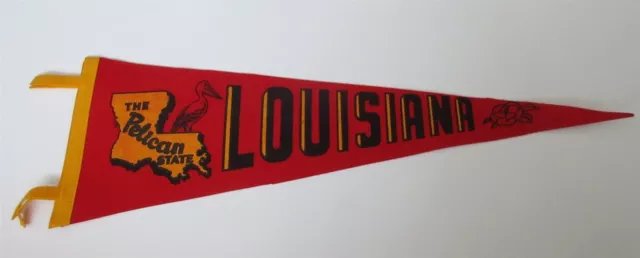 Vintage Louisiana Pennant Pelican State