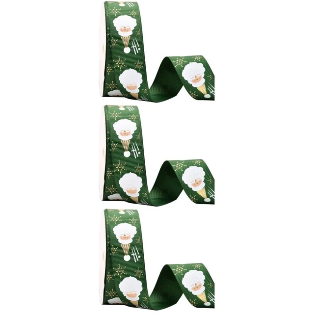 3x Weihnachten Party Favor Urlaub Ripsband Weihnachten Santa Band