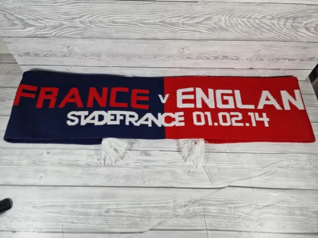 France v England 6 Nations Rugby Union Scarf 2014, Stade France Red/Blue