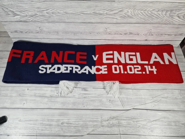 France v England 6 Nations Rugby Union Scarf 2014, Stade France Red/Blue