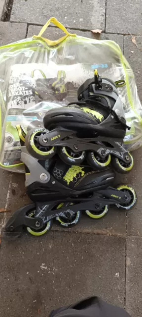 Kinder-Softboot-Inlineskates Gr. 29-33 verstellbar ABEC 5 Kugellager