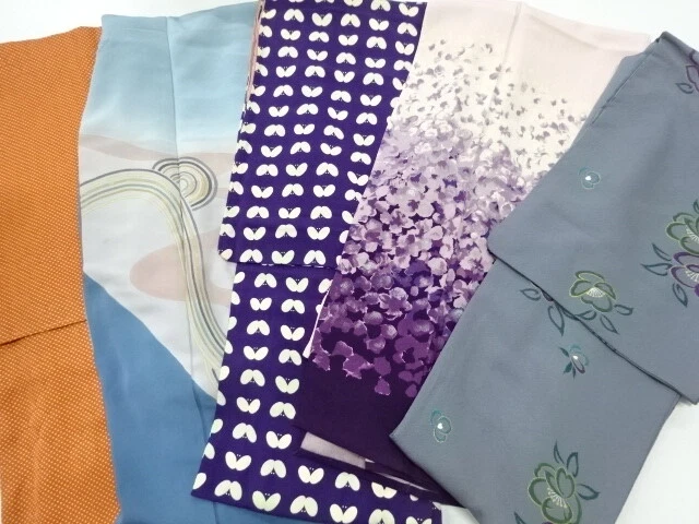 40605# Japanese Kimono / Antique Kimono / Set Of 5
