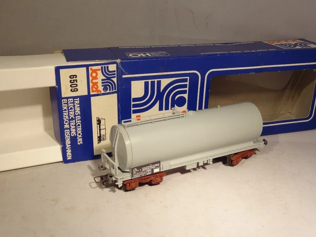 Wagon Citerne SNCF BP HO SMCF - Métal Argenté Avec Boîte - Époque 3