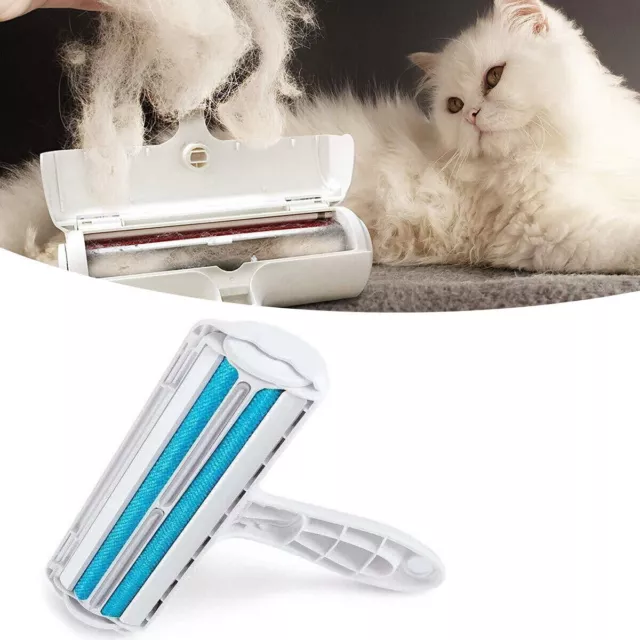 Rouleau Brosse Anti Poils Animaux Chien Chat Ramasse Enlève poils Réutilisable