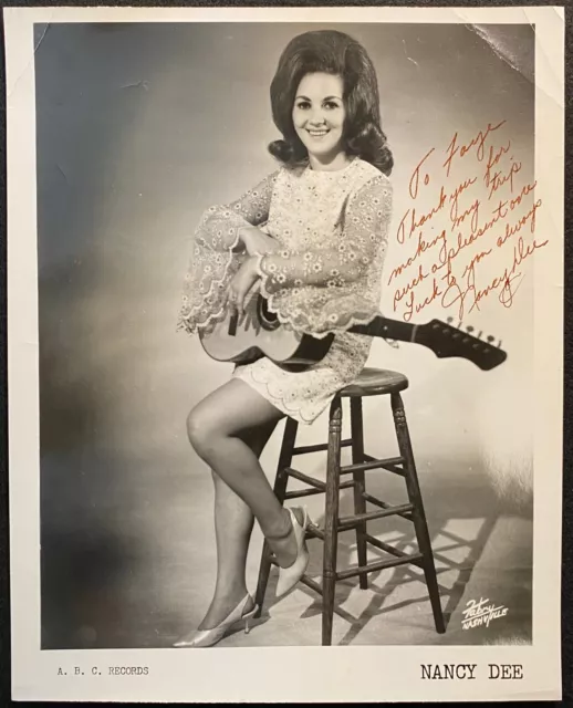 1969c *NANCY DEE* (A. B. C. RECORDS) NASHVILLE FABRY REAL PHOTO+SIGNATURE!