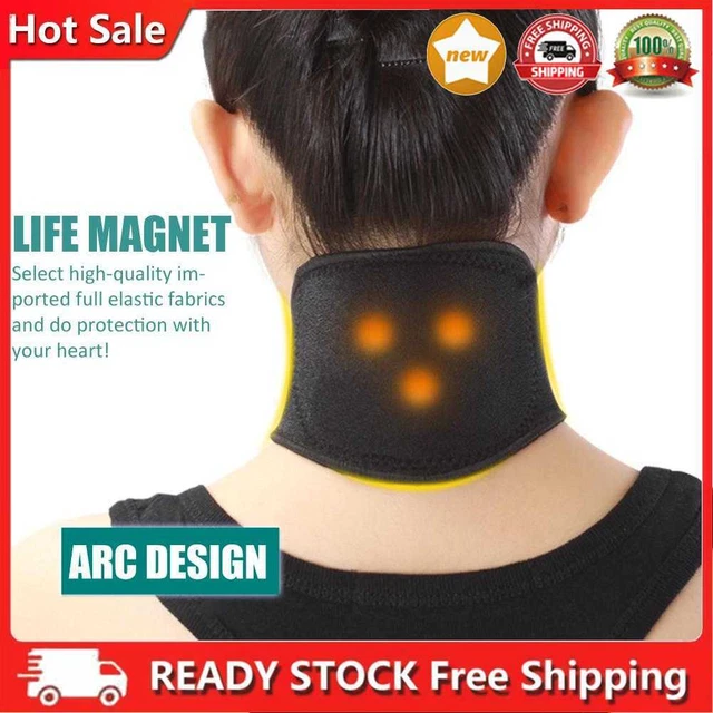 TOURMALINE SELF HEATING Therapy Neck Back Support Belt Massage