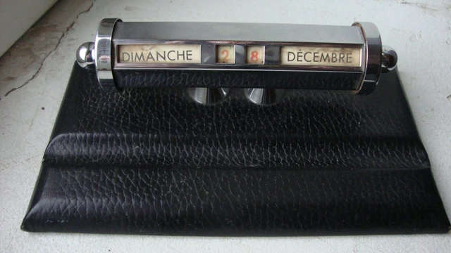 Calendrier Perpétuel Vintage Avec Porte-stylo - Décoration Bureau Rétro
