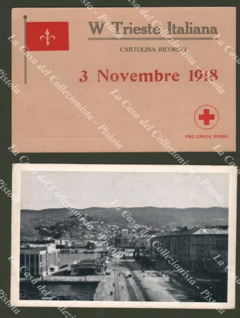 TRIESTE. 2 cartoline d'epoca 1918 e 1935