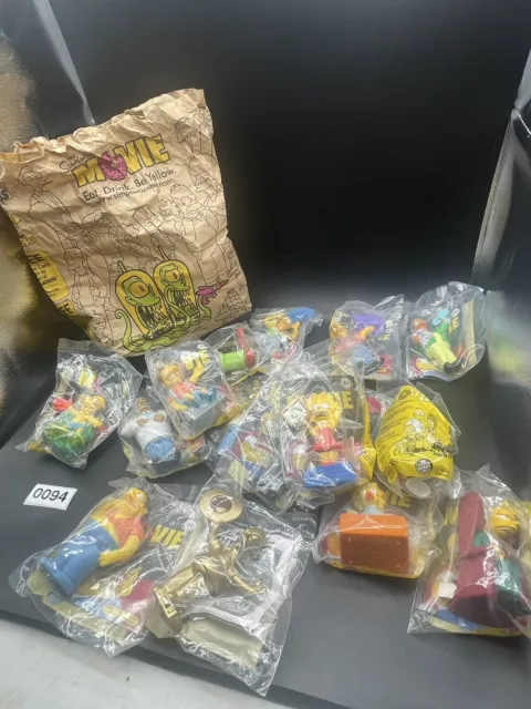 The Simpsons Movie Burger King Toys complete set, Lot of 16