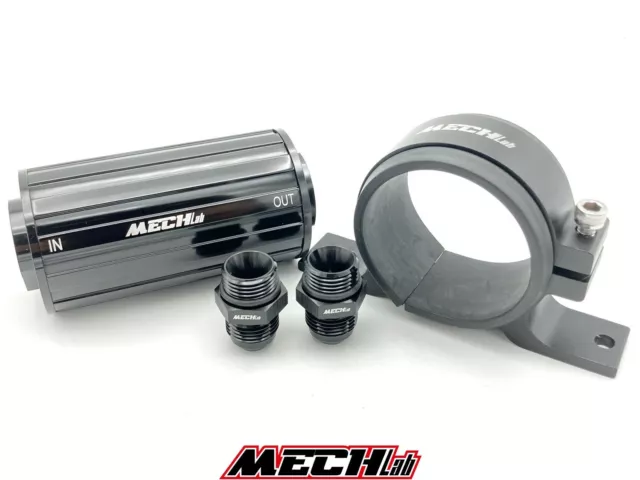 FILTRO benzina MAGNETICO lavabile AN6 100 micron + SUPPORTO 6-an racing 100m