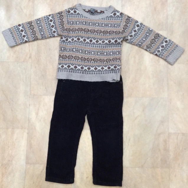 Pacchetto abito top jeans bambino manica lunga miniclub Zara età 9-12 mesi
