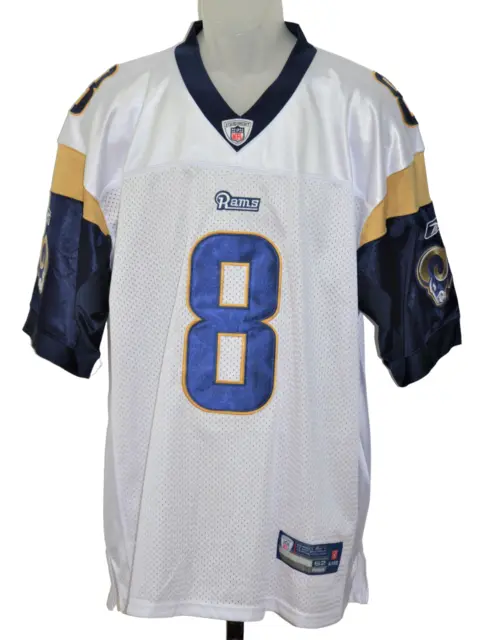 Reebok NFL Football Jersey Size 52 Rams Sam Bradford #8 Onfield White