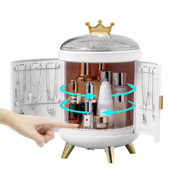 Boîte De Rangement Rotative Pour Cosmétiques Bijoux Et Maquillage Organisateur