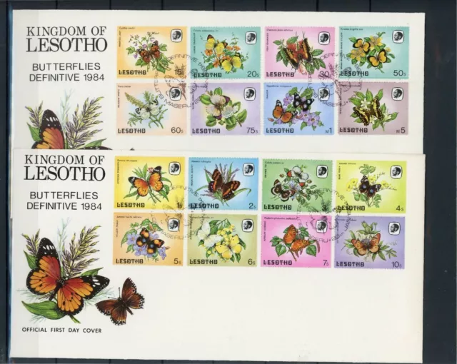 Lesotho 442-457 Schmetterling Ersttagesbrief/FDC #JW635