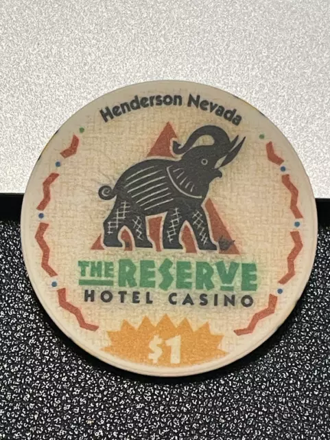 $1 The Reserve Casino Chip Poker Chip Henderson Nevada Gambling Club Token