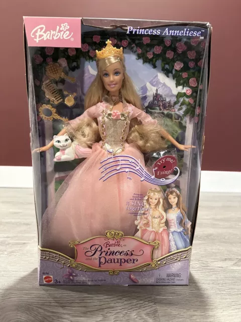 Barbie as Princess and The Pauper Princess Anneliese Doll 2004 Mattel NEW NRFB