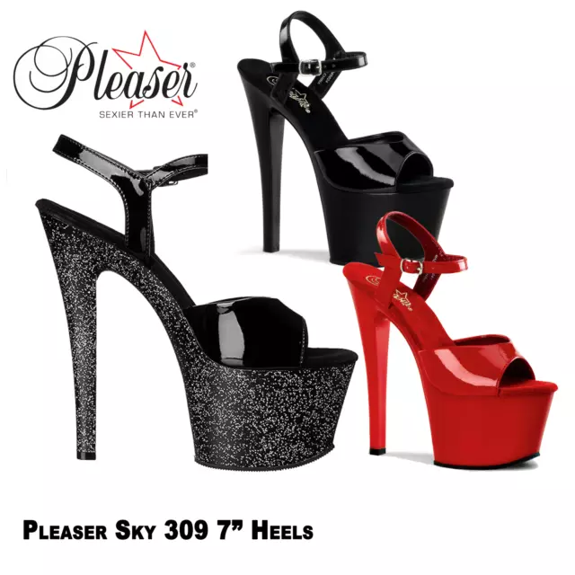 Pleaser SKY 309 7 Inch High Heel Platform Sandals / Pole Dancing Shoes