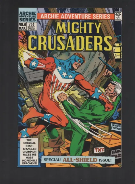 Archie Adventure Series The Mighty Crusaders March 1984 VOL#1 NO#6 Comic Book