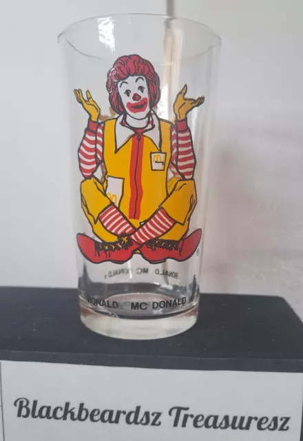 Vintage 1970's Ronald McDonald's Collector Series Glass "Whatever" Pose