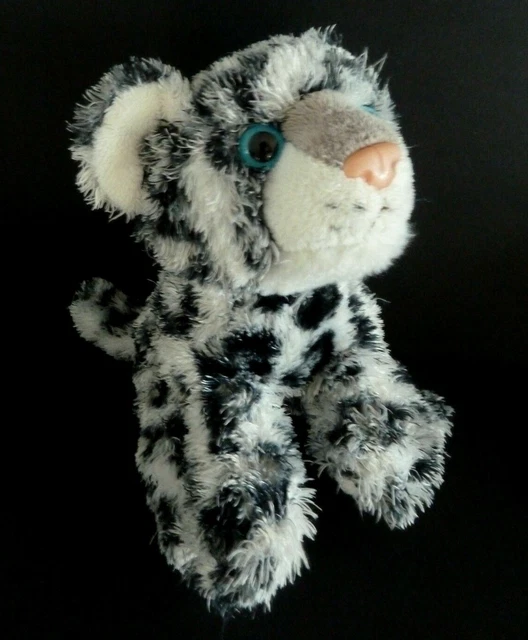 F7. DOUDOU PELUCHE PAIRI DAIZA LEOPARD PANTHERE JAGUAR BLANC NOIR 22cm - TTBE EUR 19,90 