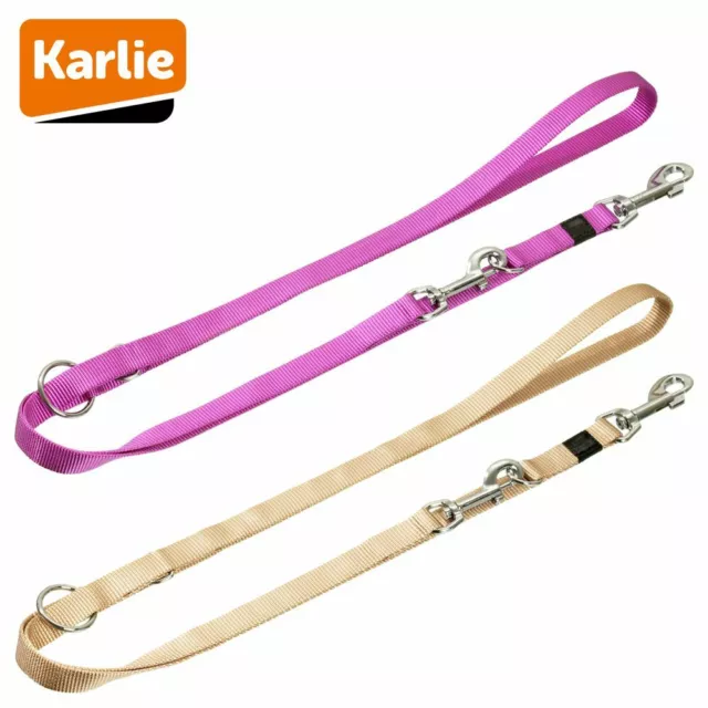 Karlie Führleine ART SPORTIV PLUS - 200+250 cm lang Nylon Hundeleine Welpenleine