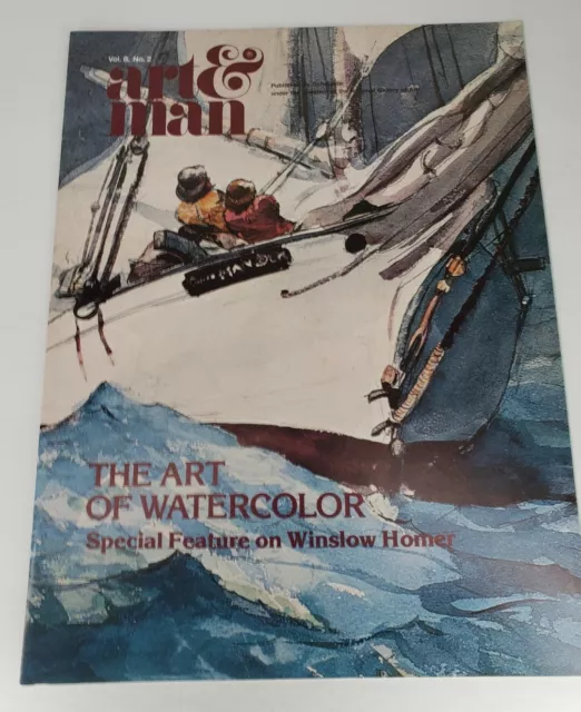 ART & MAN Scholastic Magazine WATERCOLOR Winslow HOMER Nov 1977 includes POSTER