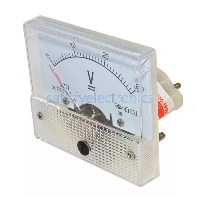 DC 30V Analog Panel Volt Voltage Meter Voltmeter Gauge 85C1 0-30V