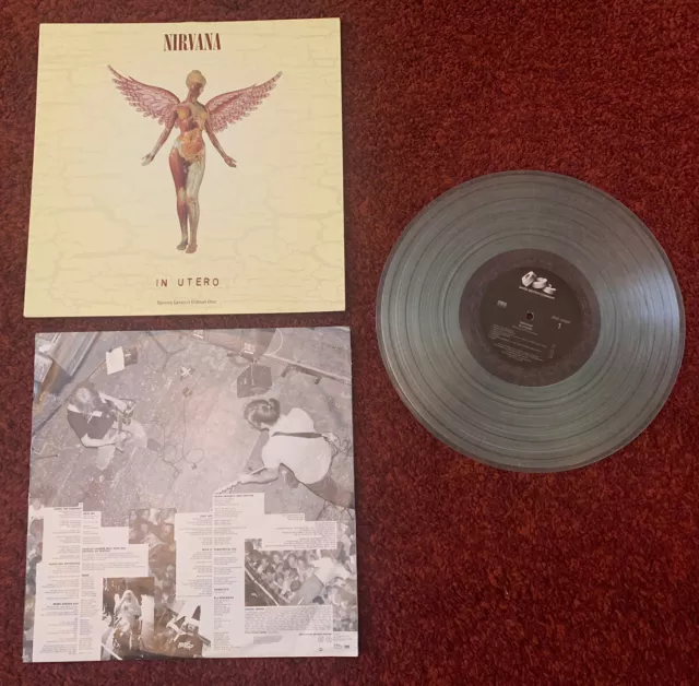 Sealed Nirvana In Utero Clear Vinyl Ultra Rare LP Album Limited Edition 1993