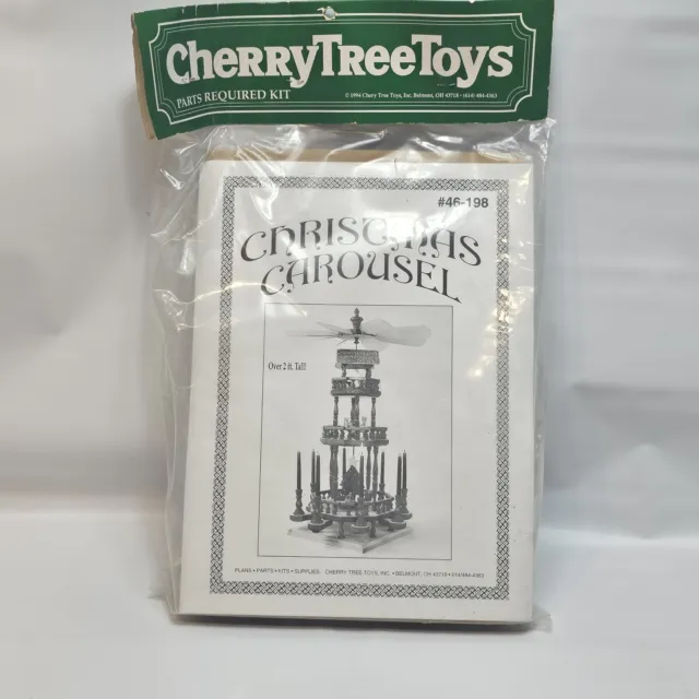 Carrusel de Navidad Cherry Tree Toys 46-198. Kit de madera 1994. Sin montar