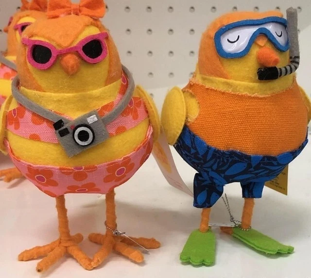 2023 TARGET SUMMER Fabric Bird Set TableTop Decor Tanji & Diver Sun