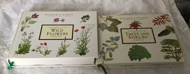 Vintage 2 X Field Guides WILD FLOWERS & TRESS &SHRUBS  BRITAIN  Reader's Digest