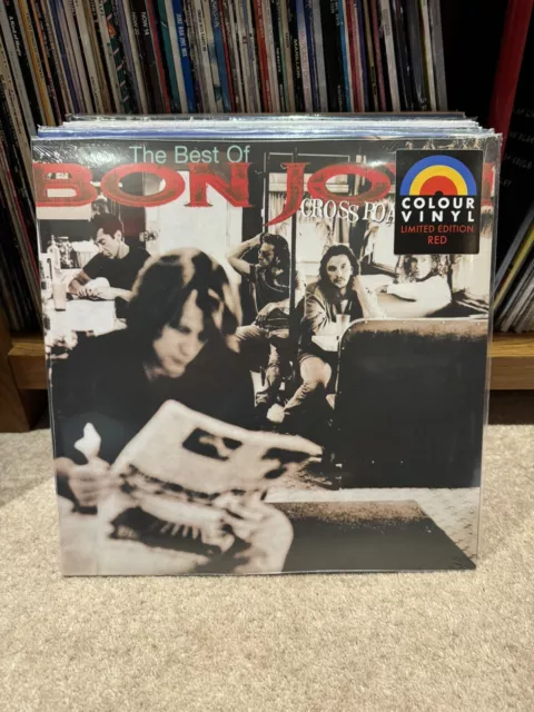BON JOVI Cross Road (Best Of) Limited Edition RED Translucent Vinyl Reissue 2020