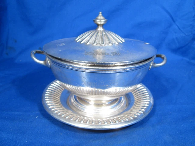 AT&SF Santa Fe Dining Car Lidded Tureen w/Underliner - Triple Marked