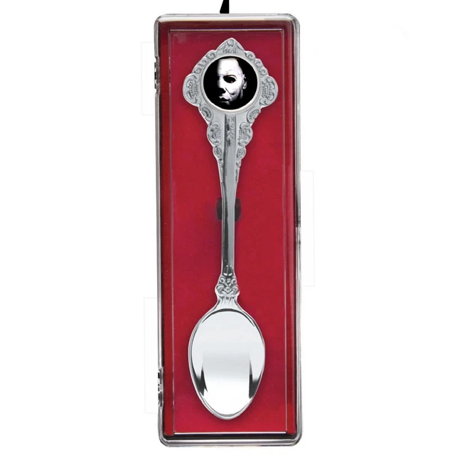 Michael Myers Halowween Spoon Collectors Souvenir with hanging display case