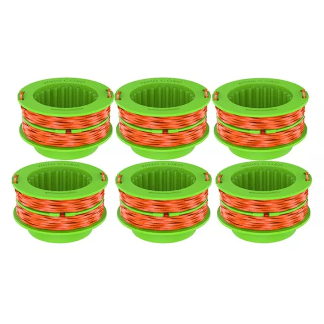 6 Pieces Grass Rope Mowing Line Mowing Rope EGO + AS1300 Replacement Spool C9S6