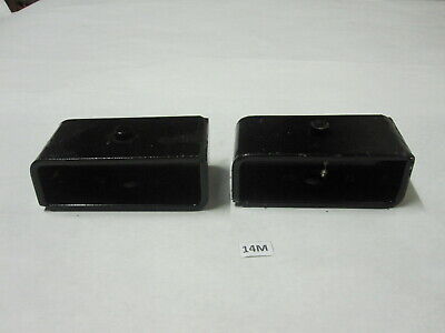2" Rear Leveling Kit Steel Blocks For 9/16" Axle Pin Hole  Tapered