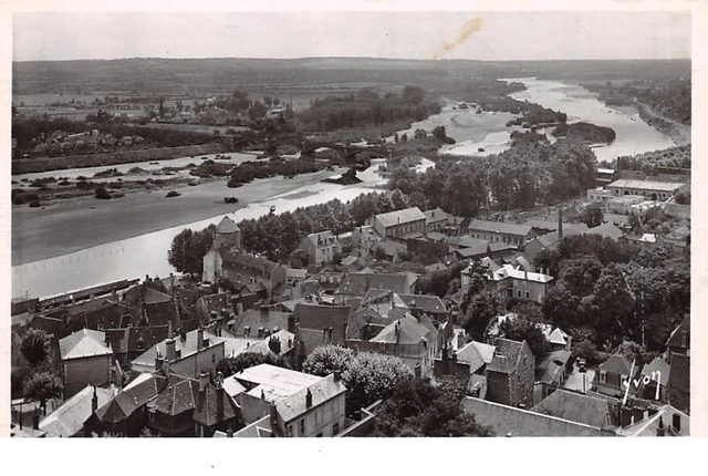 58. n°205707. nevers. panorama sur la loire. cpsm