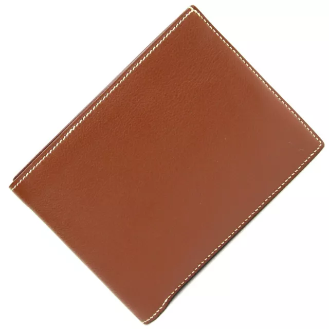 Hermes Bifold Wallet MC3 Thales Brown Leather □J Stamp Manufactured in 2006