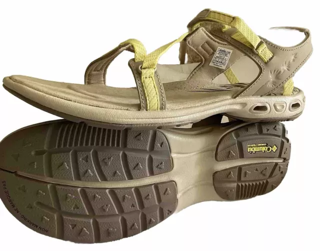 Columbia Womens Avo Vent Sandals  Comfort Summer Yellow Strap Shoes 11 M NEW