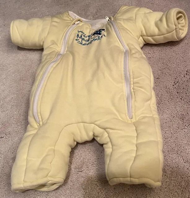 Baby Merlin’s Magic Sleep Suit Size Small Yellow 3-6 Months (12-18)