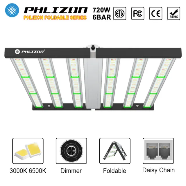 Spider 720W LED Grow Light w/Samsung LM281B Full Spectrum Hydroponic Indoor Grow