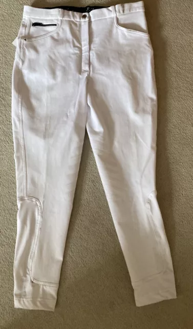 Ladies Riding Breeches White Size 18 RRP £49.99