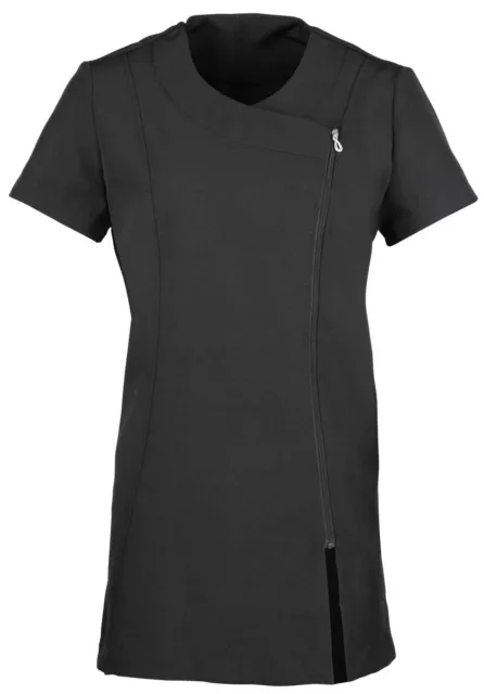 Beauty Tunic- Premier PR686 Womens Black UK 6 Camellia Short Sleeve Tunic [GF10]