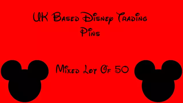 ****Mixed Bundle Of 50  Disney Trading Pins****