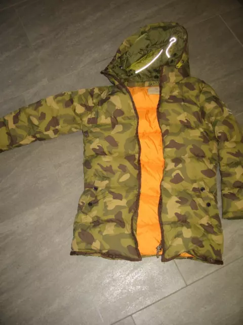 Scotch & Soda Winterjacke mit Kapuze Camouflage Muster Jungen Gr.152 neuwertig