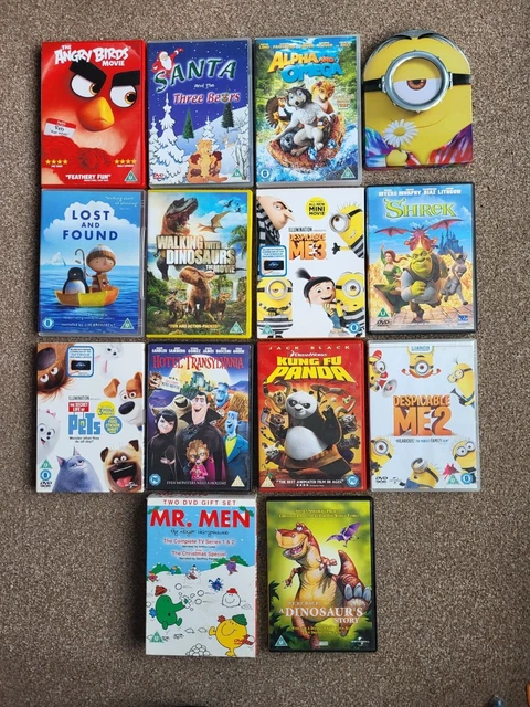 14X ANIMATED FILM DVD Bundle Kung Fu Panda, Minions, Angry Birds, Ideal ...