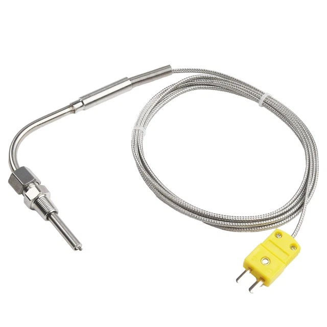 Sonde EGT (thermocouple) Type K Pour échappement – Température Haute, Diamètre 5mm, Câble 2m, Filetage 1/8
